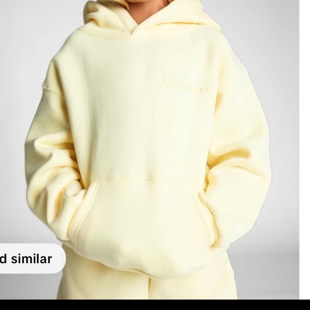 Buttercream Minimalist Kids Hoodie- new in package
